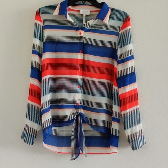 LAUNDRY BY SHELLI SEGAL - Button Down Shirt - SZ S - Picture 1 of 7
